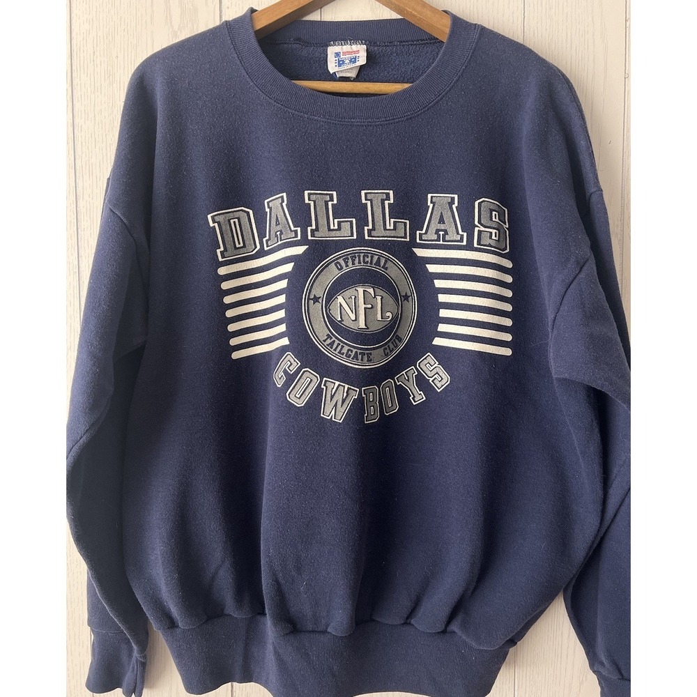 Vintage 80's DALLAS COWBOYS Sweatshirt NFL Tailgate Club 1980's‎ Size XL USA